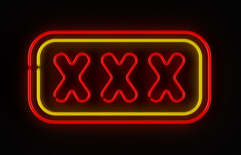 XXX neon lights sign