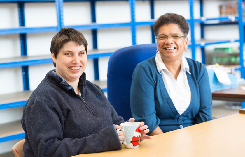 TbT Erith Samantha With Staff Tbt Erith 14 Smiling Staff Out Of Focus