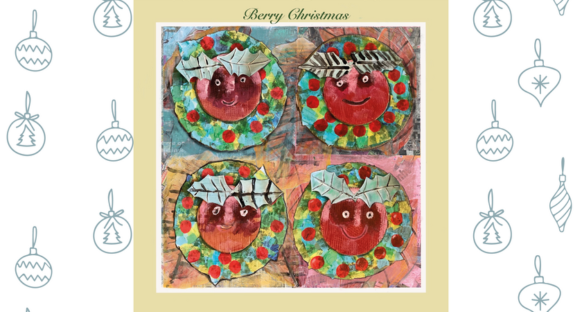 Christmas Card Competition Be more blueberry Wakefield 01